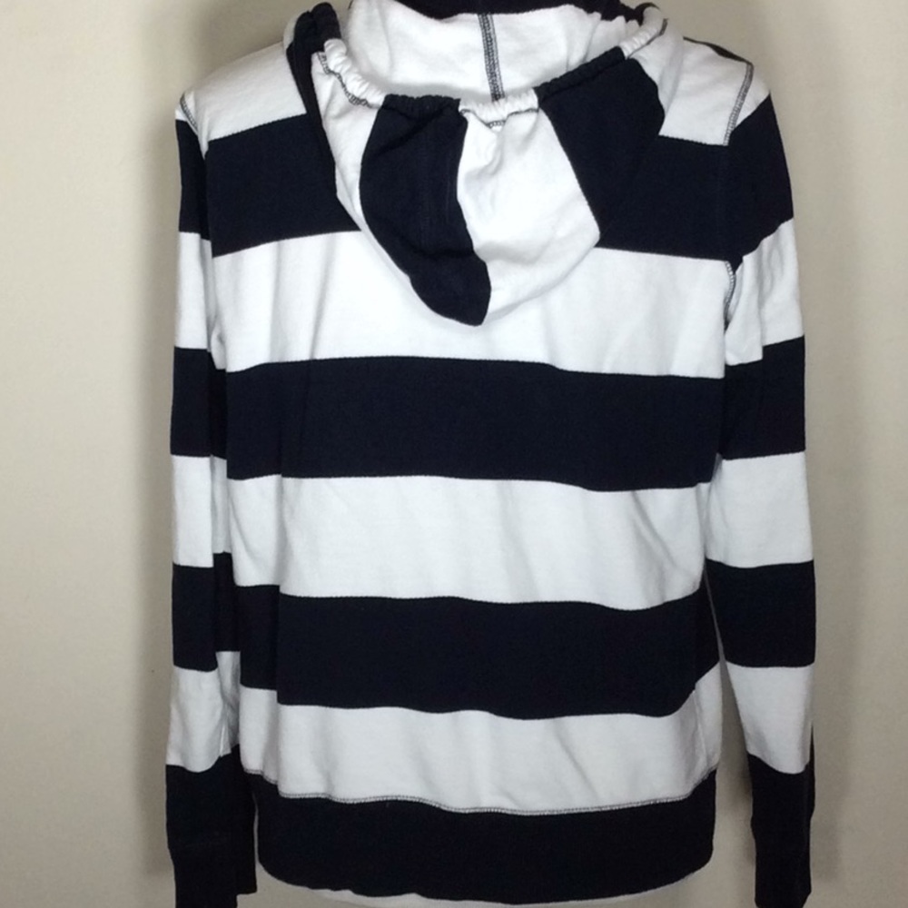 IZOD Blue & White Striped Hoodie - Picture 2 of 4